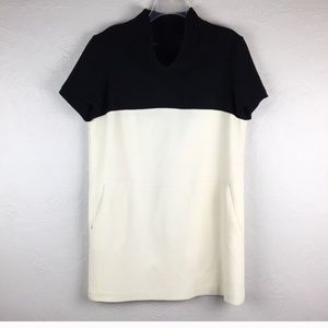 Escada two tone shift dress